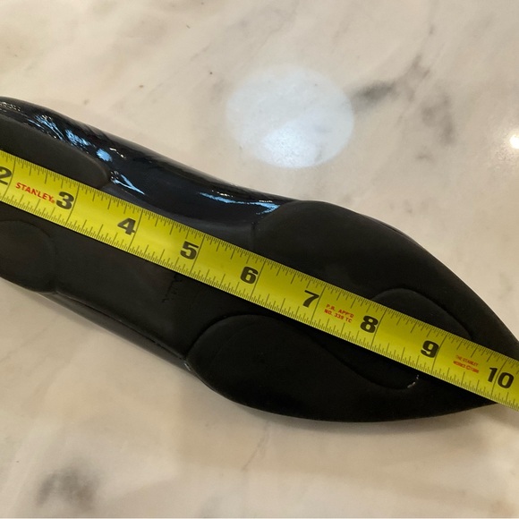 Prada Women's Navy Patent Leather ballet slippers - Picture 6 of 13